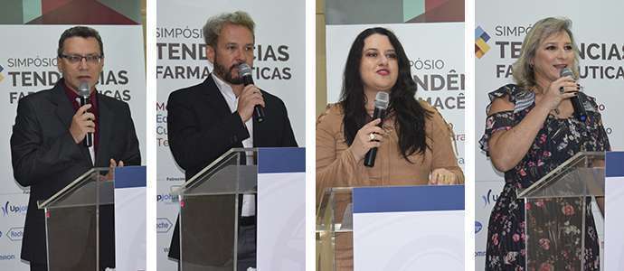 Dr. Marcos Machado, Dr. Marcelo Polacow, Dra. Danyelle Marini e Dra. Luciana Canetto
