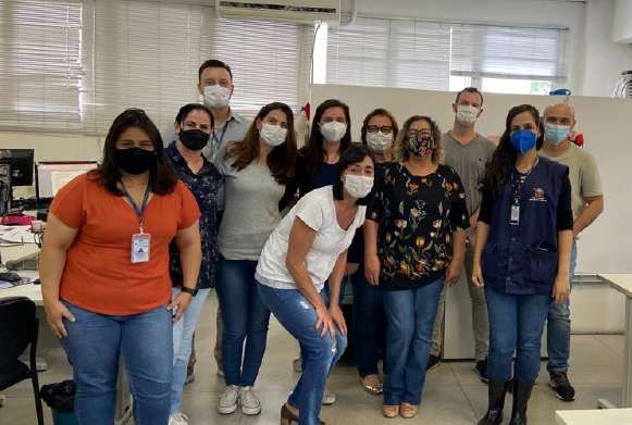 Dra. Margareth Ferreira Cunha e sua equipe do Departamento de Vigilância em Saúde de Mogi das Cruzes