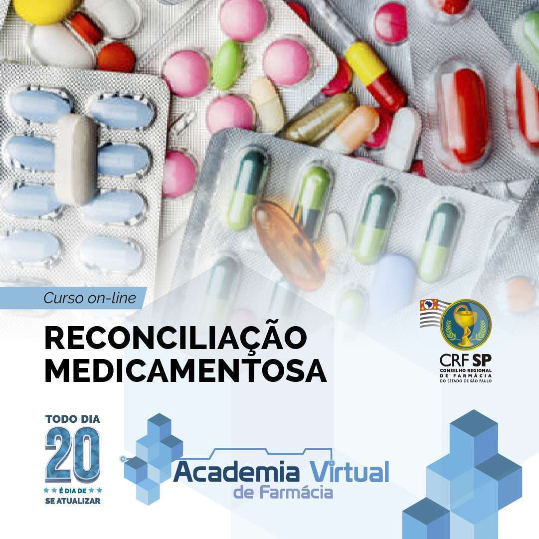 Curso on-line “Reconciliação medicamentosa” é novo tema da Academia Virtual de Farmácia