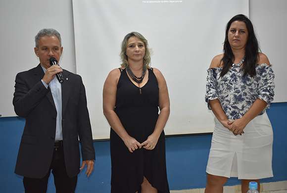 Dr. Marcelo Polacow, vice-presidente do CRF-SP, Dra. Luciana Canetto, secretária geral do CRF-SP e Dra. Danielly Marini, diretora tesoureira do CRF-SP