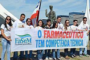 Estudantes de todo o Brasil também marcaram presença na mobilização