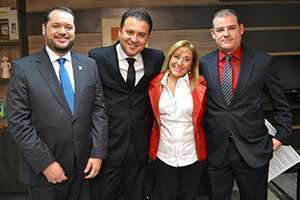 Dr. Pedro Menegasso, dr. Adilson Bezerra, dra. Raquel Rizzi e dr. Valdemir Ribas