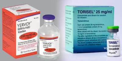 Anvisa suspende lote dos medicamentos Torisel (Tensirolimo) e Yervoy (Ipilimumabe)