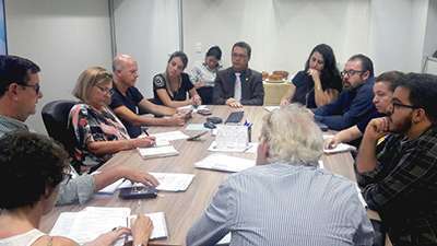 Membros do Fórum dos conselhos de atividades fim de saúde de São Paulo