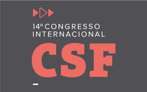 Imagem ilustrativa com o logotipo do evento Congresso Consulfarma, composto pelas letras CSF, com três setas na parte superior