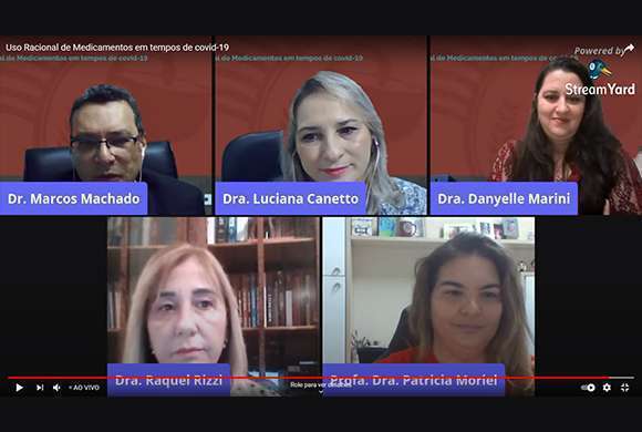 Dr. Marcos Machado, Dra. Luciana Canetto, Dra. Danyelle Marini, Dra. Raquel Rizzi e Dra. Patricia Moriel