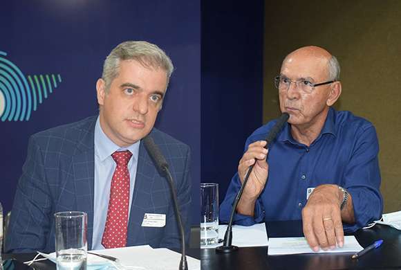 Dr. Maurício Ungari (Abras); e Dr. Natanael Aguiar Costa (Sincofarma)