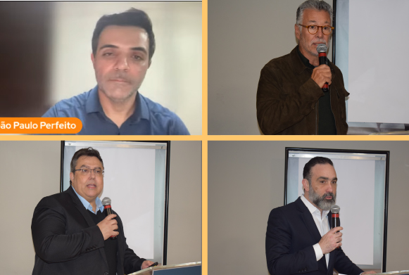 Dr. João Paulo Perfeito, Dr. Jaime Ozi, Helder Dario e Dr. Leonardo Sobral Navarro