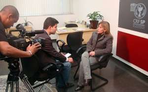 Dra Raquel em entrevista à TV Câmara