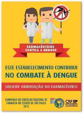 Cartaz que será afixado nas farmácias que aderirem à campanha