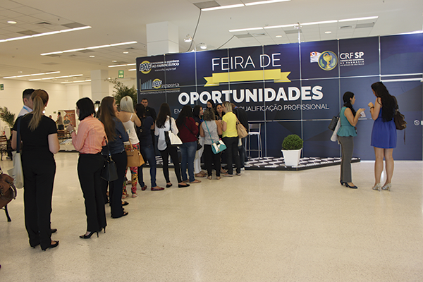 Estande do Programa de Assistência ao Farmacêutico (PAF) durante a realização do XVIII Congresso Farmacêutico de São Paulo, em 2015