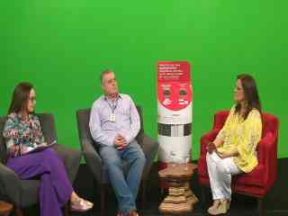 Dr. Luiz Fernando Turini e Dra. Maria Esgotti concederam entrevista para a TV FIB sobre uso racional de medicamentos, no dia 16 de maio de 2024.