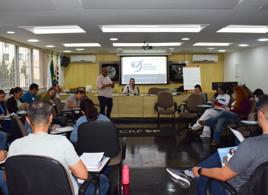 Parte prática de 20 horas do curso de vacinação por farmacêutico ocorre na sede do CRF-SP 