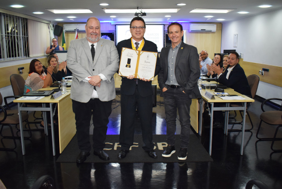 Dr. Antonio Geraldo dos Santos, Dr. Marcos Machado e Dr. Marcelo Polacow