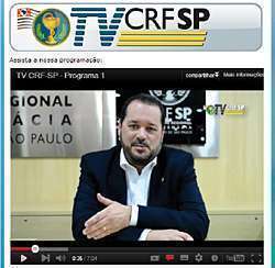 Dr. Pedro Menegasso na primeira edição da TV CRF-SP (Foto: Reprodução)